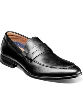 Florsheim Black Leather Slip-On Penny Loafer